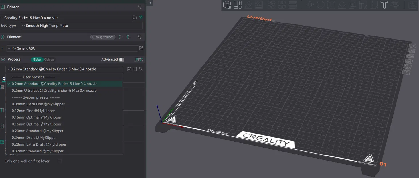 Profile OrcaSlicer Dành Cho Ender-5 Max - Image 1