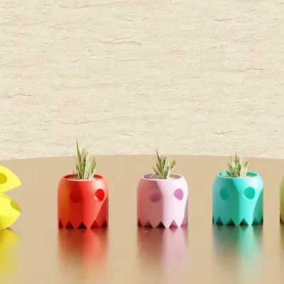 Chậu Cây "Pacman và Ma" - Chậu Trồng Cây