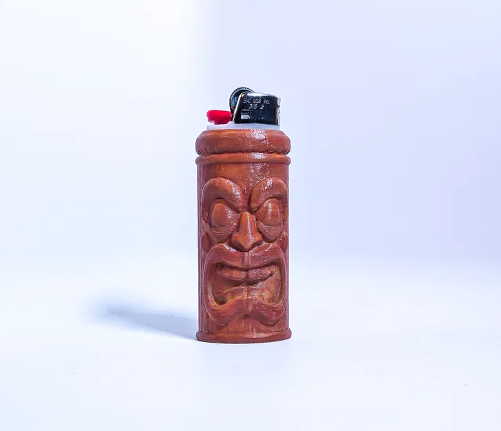 Vỏ Bật Lửa Bic Kiểu Cốc Tiki - Image 1