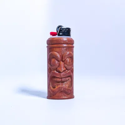 Vỏ Bật Lửa Bic Kiểu Cốc Tiki