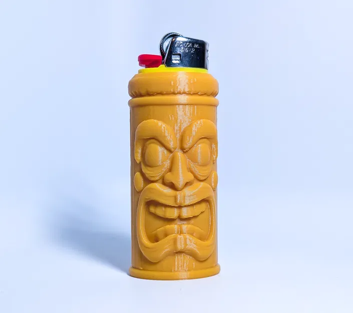 Vỏ Bật Lửa Bic Kiểu Cốc Tiki - Image 3