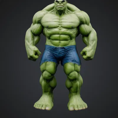 Mô hình Hulk 3D