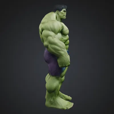 Mô hình Hulk 3D