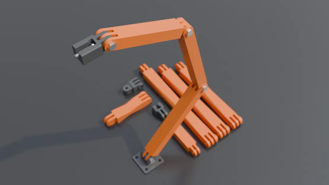 Hệ Thống Tay Đỡ Module Tùy Chỉnh (OpenSCAD + STL) - Image 1