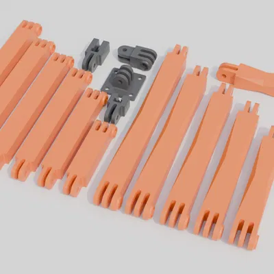 Hệ Thống Tay Đỡ Module Tùy Chỉnh (OpenSCAD + STL)