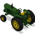 Máy kéo John Deere 3020 Tỉ lệ 1:8 - Thumbnail 4