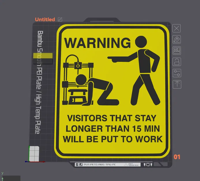 Biển Báo "Khách Sẽ Bị Bắt Làm Việc" - Image 1