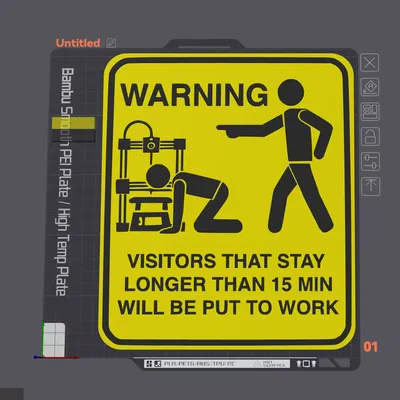 Biển Báo "Khách Sẽ Bị Bắt Làm Việc"