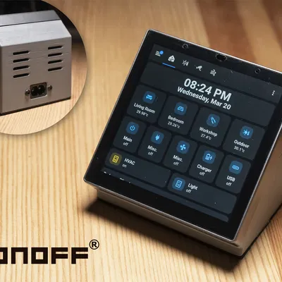 Vỏ Sonoff NSPanel Pro Di Động Có Ổ Cắm AC Vào