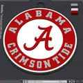 Mặt Dây Chuyền Logo Alabama Crimson Tide Khổ Lớn - Thumbnail 1