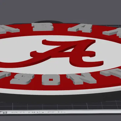 Mặt Dây Chuyền Logo Alabama Crimson Tide Khổ Lớn