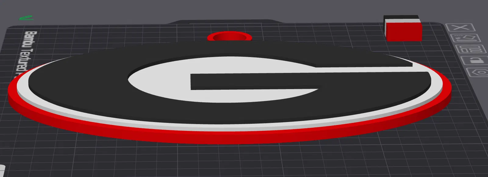 Logo Vòng Cổ Cỡ Lớn Hình Chó Bulldog Georgia - Image 2