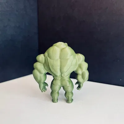 Mô hình 3D Gấu Rambo tập gym