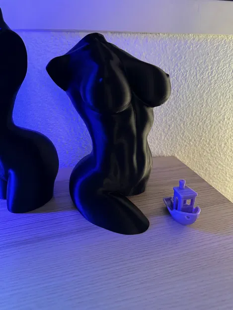 Tượng hình thể phụ nữ cong quyến rũ (chế độ lọ hoa) - Image 2