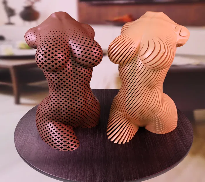 Tượng Cơ Thể Nữ Khỏa Thân - Hiệu Ứng Xoắn Ốc - NSFW - Image 2