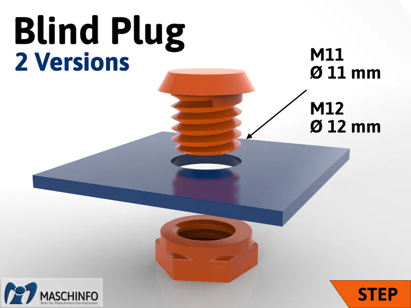 Nút Bịt Lỗ Ø11 M11 & Ø12 M12 - Image 1