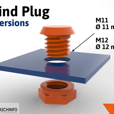 Nút Bịt Lỗ Ø11 M11 & Ø12 M12