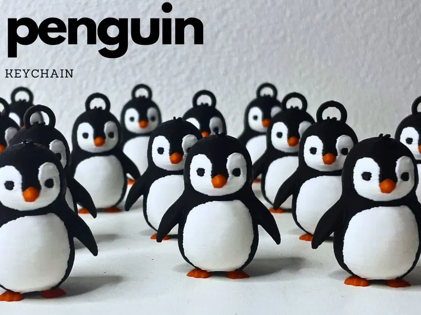 Móc khóa hình chim cánh cụt - Image 1