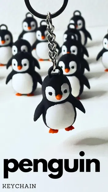 Móc khóa hình chim cánh cụt - Image 2