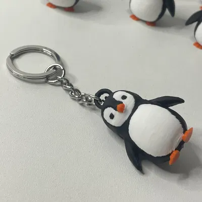 Móc khóa hình chim cánh cụt