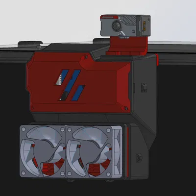 Voron 2.4 - Ống xả CPAP / Hạt Carbon / Lọc HEPA có giảm âm & Mấu nối PG7