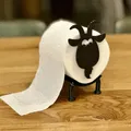 Kệ Giữ Cuộn Giấy Vệ Sinh/Khăn Giấy Hình Cừu và Dê Siêu Tiện Lợi - Thumbnail 3