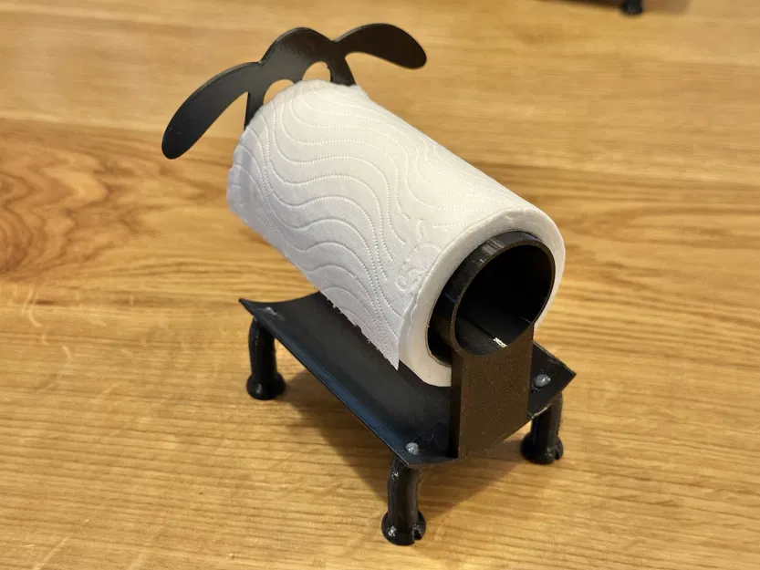 Kệ Giữ Cuộn Giấy Vệ Sinh/Khăn Giấy Hình Cừu và Dê Siêu Tiện Lợi - Image 6