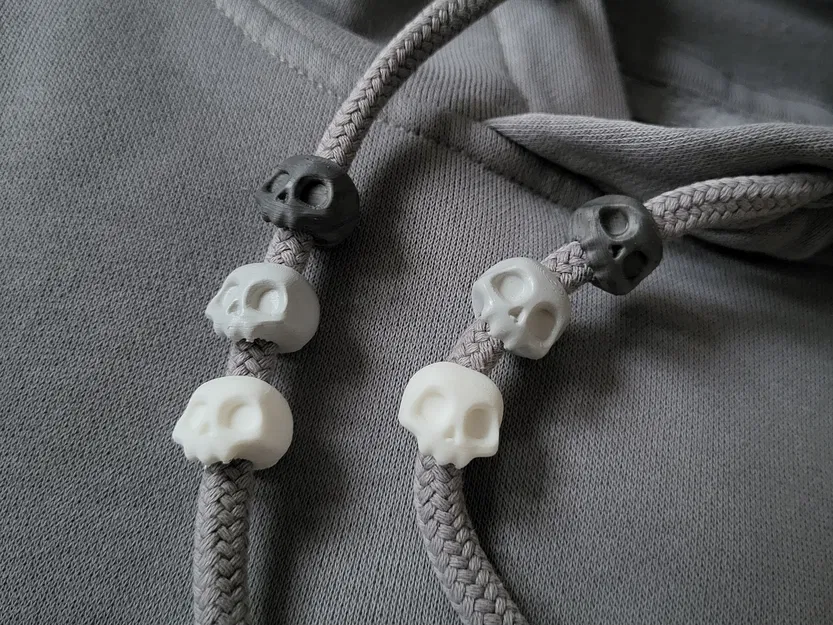 Hạt dây rút hình đầu lâu dễ thương - Image 1