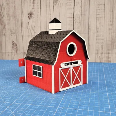 Chuồng chim nhà kho màu đỏ