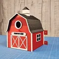 Chuồng chim nhà kho màu đỏ - Thumbnail 2