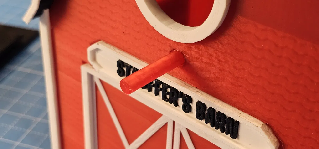 Chuồng chim nhà kho màu đỏ - Image 3