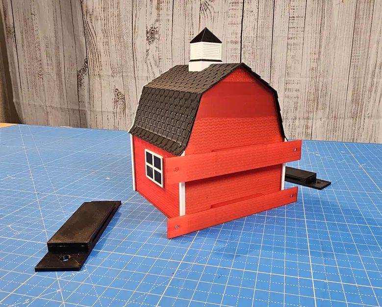 Chuồng chim nhà kho màu đỏ - Image 5