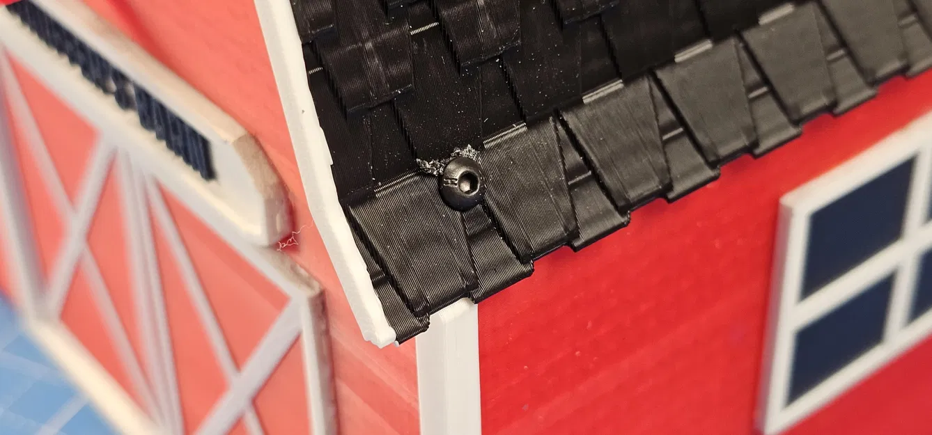 Chuồng chim nhà kho màu đỏ - Image 9