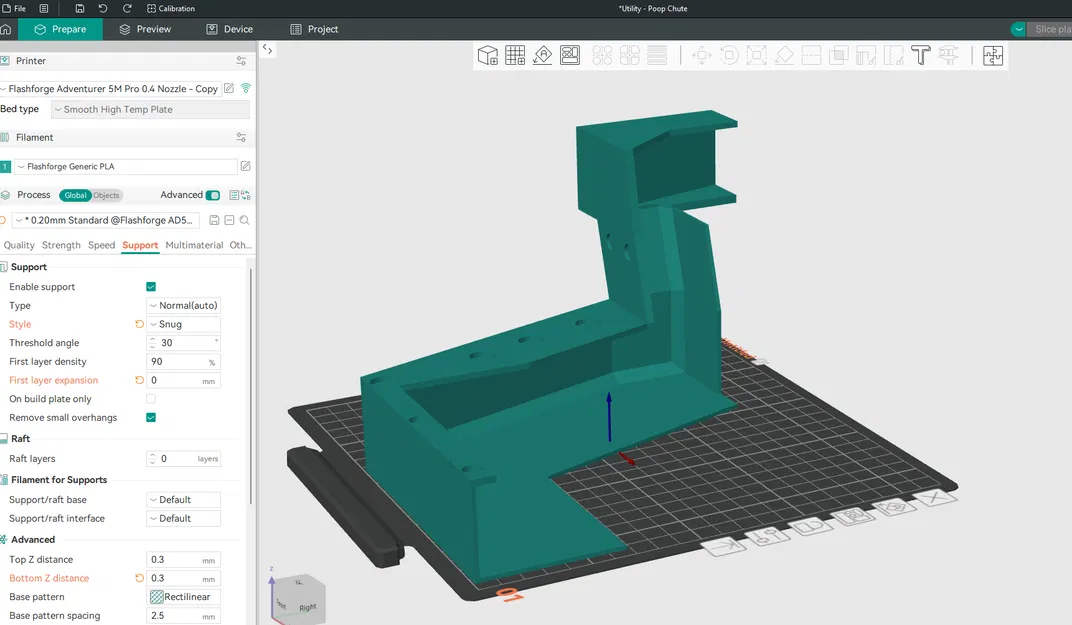 Chỉnh sửa Ống thu rác AD5X - Image 1
