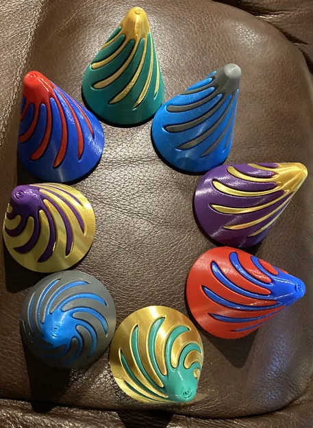 Nón xoay xoắn ốc giảm tiếng ồn có lỗ xuyên - Image 1