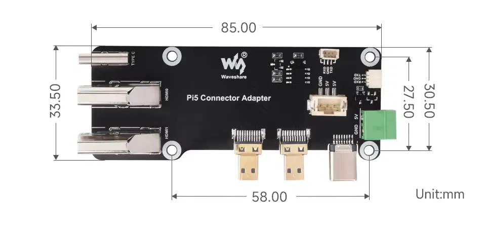 Vỏ Case Raspberry PI 5 Kèm Card HDMI Adapter - Image 7