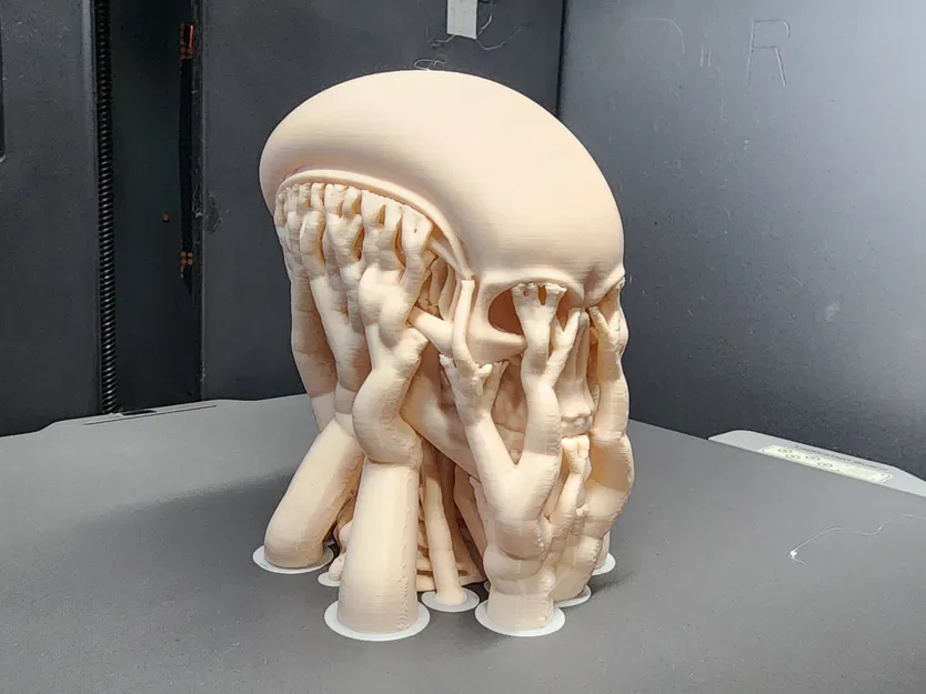 Tượng Đầu Người Ngoài Hành Tinh Khung Xương - Image 5