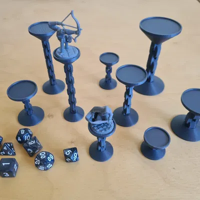 Đế Nâng Mô Hình Mini (DnD, Warhammer, Bay, Trưng Bày)