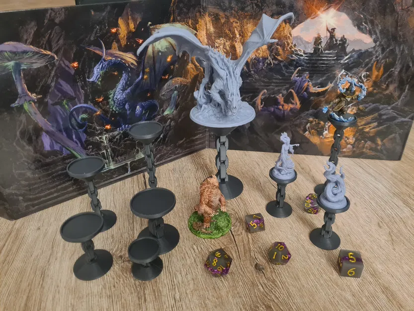 Đế Nâng Mô Hình Mini (DnD, Warhammer, Bay, Trưng Bày) - Image 2