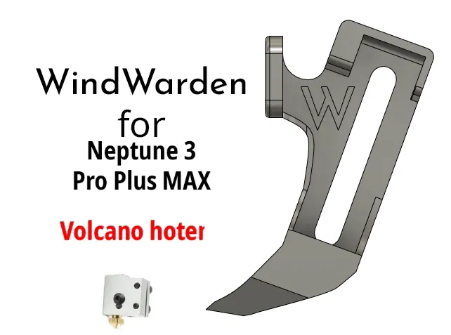 Nâng cấp Volcano WindWarden cho Elegoo Neptune 3 Pro Plus Max 5015 Quạt - Bản Beta V0.2 - Image 1
