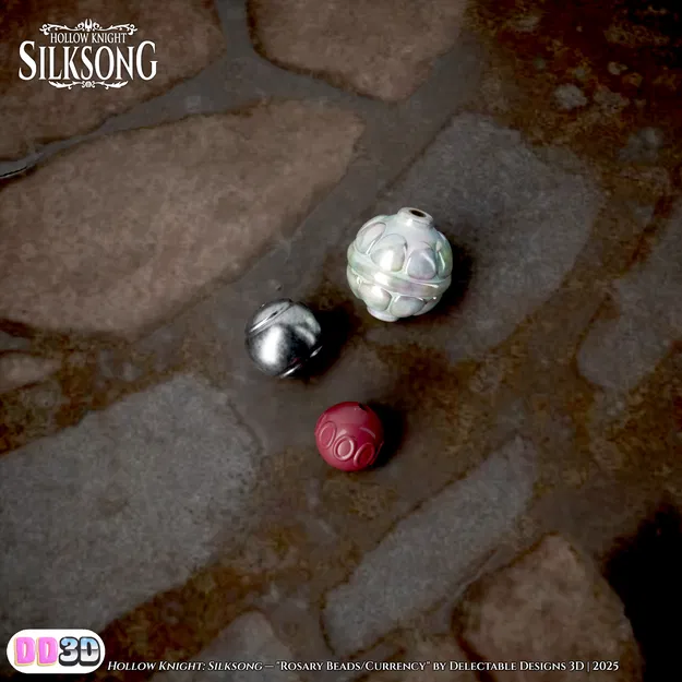 File STL Hạt Chuỗi Mân Côi Silksong (Tiền) | Kích Thước Thật | Chi Tiết Cao - Image 3