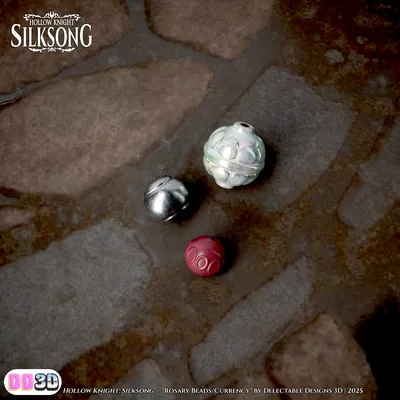 File STL Hạt Chuỗi Mân Côi Silksong (Tiền) | Kích Thước Thật | Chi Tiết Cao