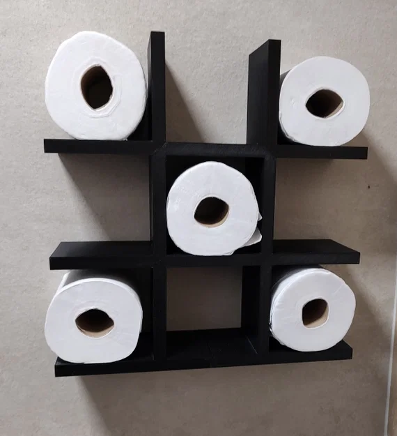 Giá Đỡ Giấy Vệ Sinh Cờ Caro Tic Tac Toe - Image 3