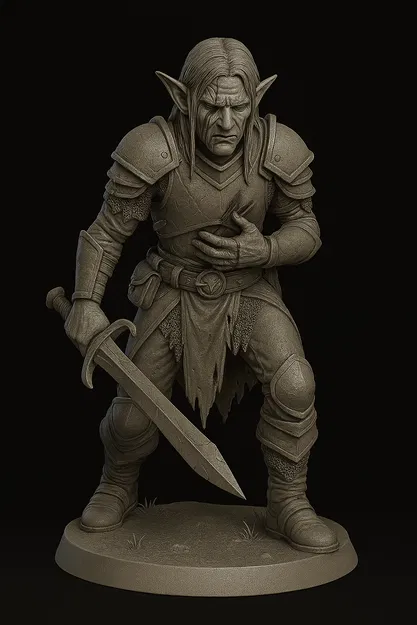 Elf Chiến Binh Bị Thương - Image 1