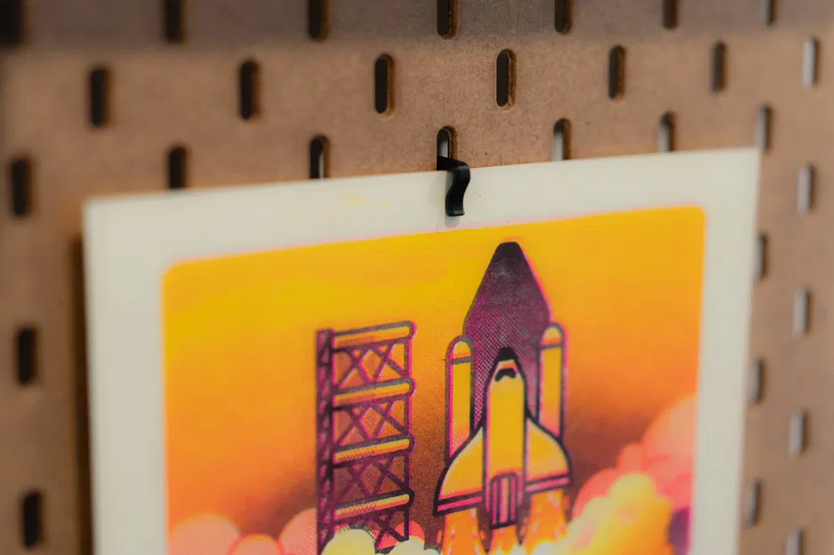 Kẹp giữ giấy, ghi chú, ảnh tối giản IKEA Skadis - Image 2