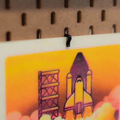 Kẹp giữ giấy, ghi chú, ảnh tối giản IKEA Skadis