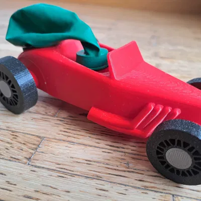 Xe Đua Bong Bóng Hotrod Racer - Bản Không Cần Keo