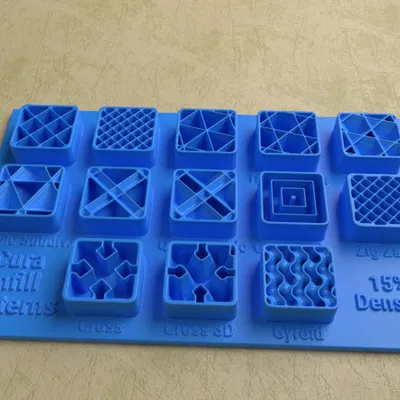 Mô Hình Hiển Thị Các Kiểu Lấp Đầy Trong Cura