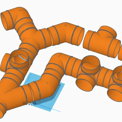 Khớp Nối Y Thông Gió Ø 100mm 1 Ra 2