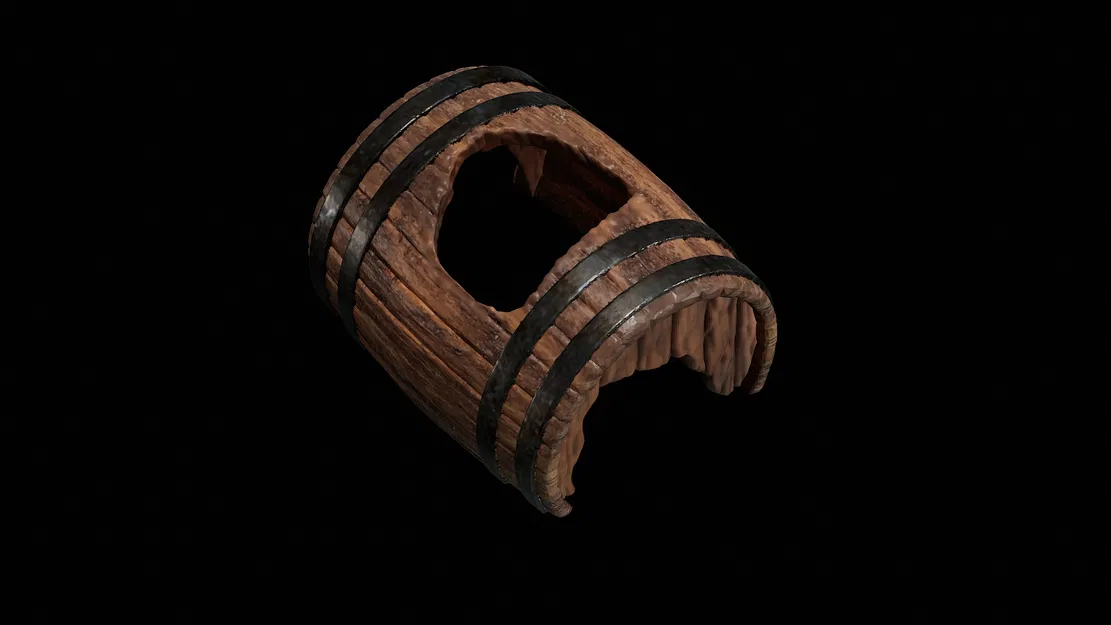 Trang Trí Thùng Gỗ Vỡ Cho Bể Cá/Bể Bò Sát/Mô Hình Mini - Image 3